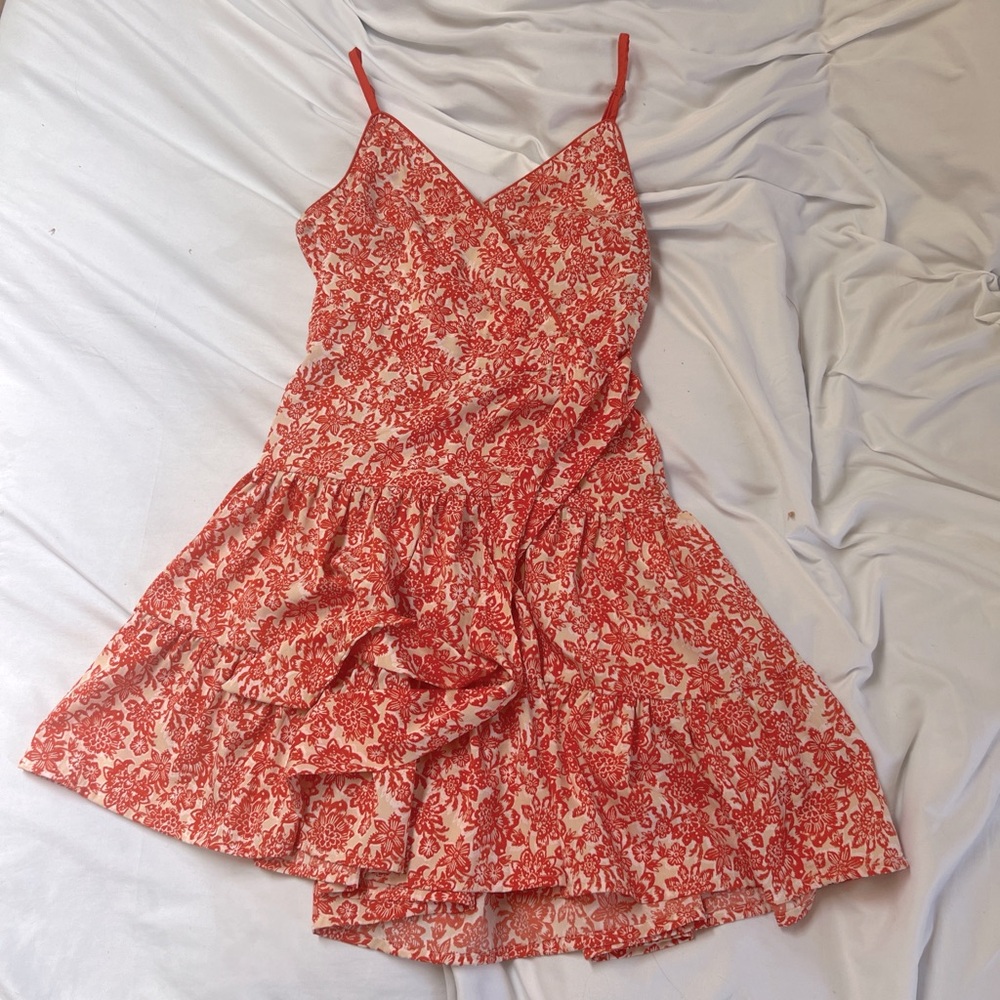 Brand: hand of the free, color:red and cream, size:xs